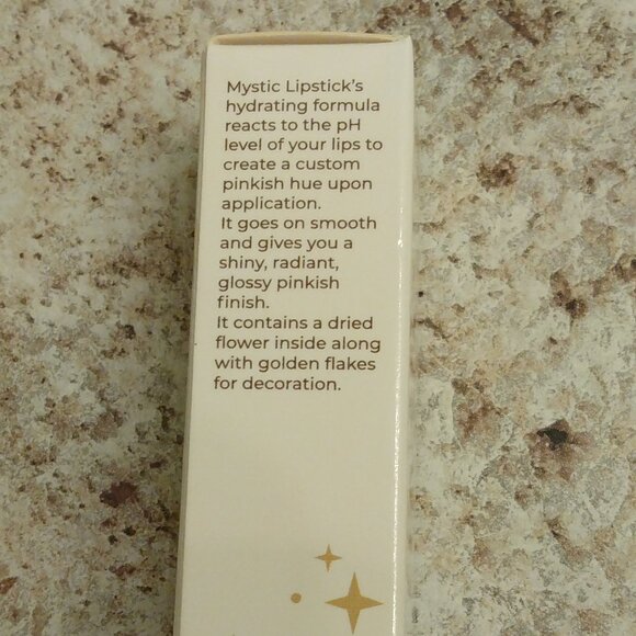 NIB The Beauty Spy Mystic Flower Lipstick Gold Flower Limited Edition - Picture 2 of 4